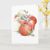 "Jij bent de appel van mijn oog!" Muis Kaart (Gele Bloem)