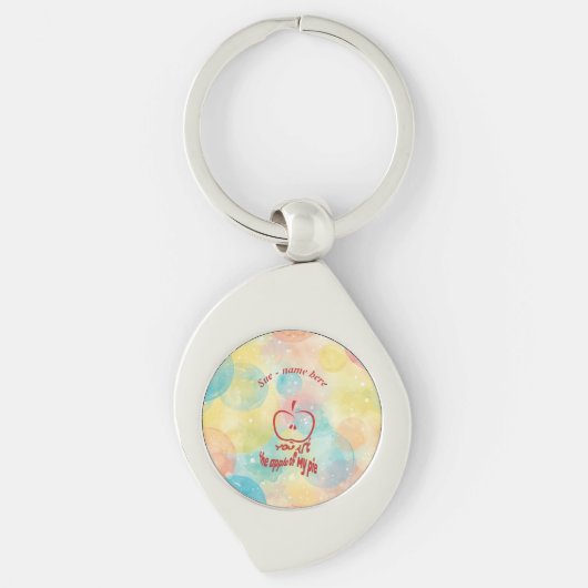 Jij bent de appel van mijn taart sleutelhanger (Voorkant)