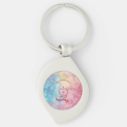 Jij bent de appel van mijn taart sleutelhanger (Voorkant)