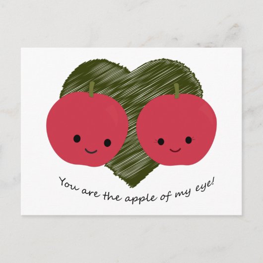 Jij bent de Apple van mijn oog Briefkaart (Voorkant)