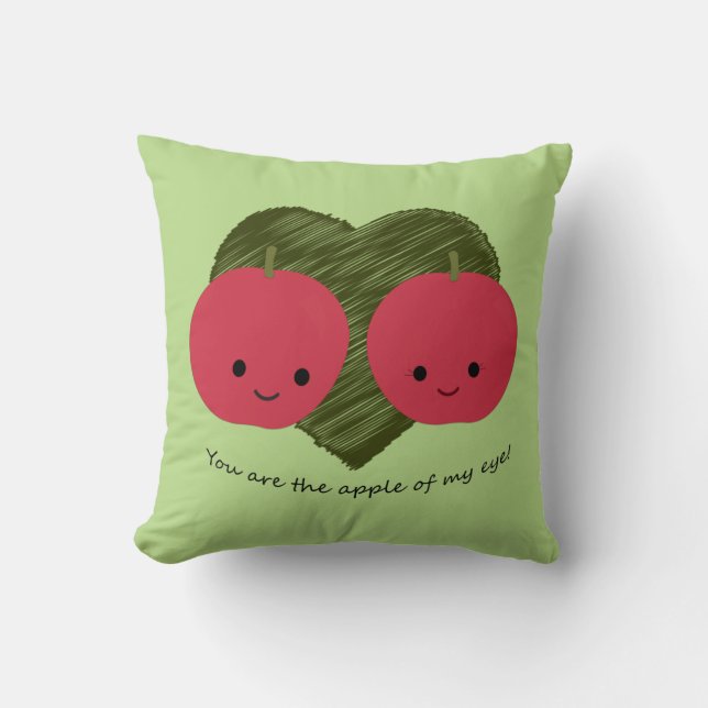 Jij bent de Apple van mijn oog Kussen (Voorkant)
