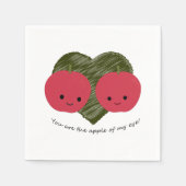 Jij bent de Apple van mijn oog Servet (Voorkant)