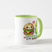 Jij bent de augurk van mijn burger mok (Voorkant rechts)