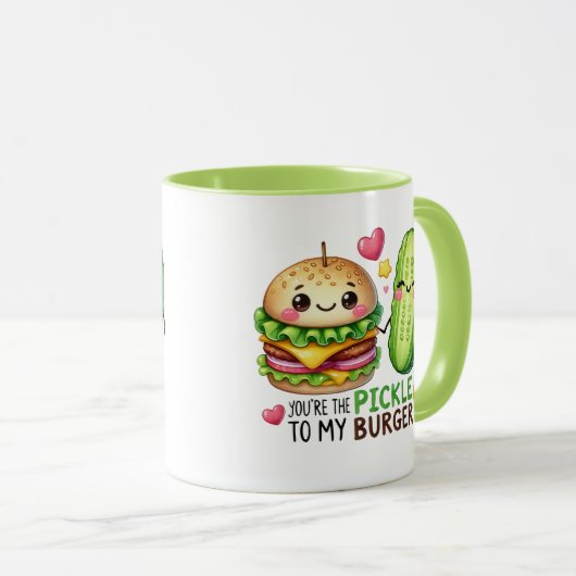 Jij bent de augurk van mijn burger mok (Voorkant rechts)