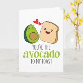 Jij bent de avocado bij mijn toast kaart (Gele Bloem)