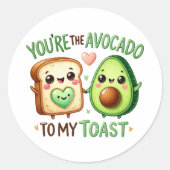 Jij bent de avocado van mijn toast - Sticker (Voorkant)