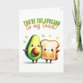 Jij bent de avocado van My Toast Funny Love Kaart (Voorkant)