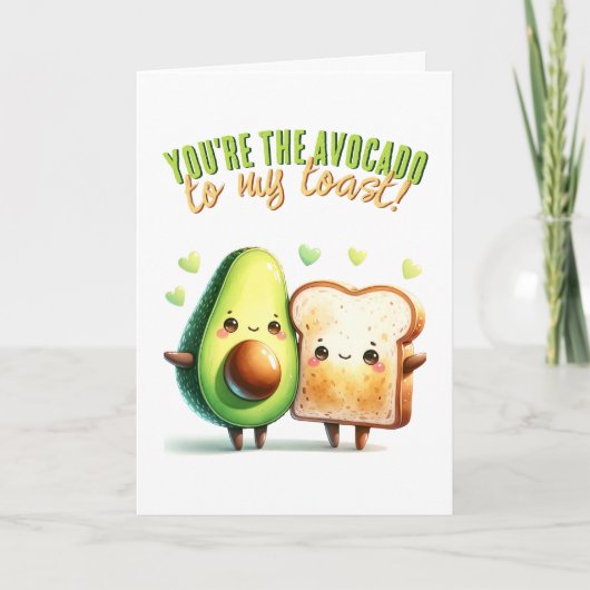 Jij bent de avocado van My Toast Funny Love Kaart (Voorkant)