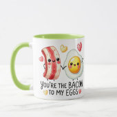 Jij bent de Bacon bij mijn Eieren — Schattig koppe Mok (Links)