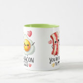Jij bent de Bacon bij mijn Eieren — Schattig koppe Mok (Midden)