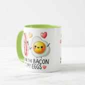 Jij bent de Bacon bij mijn Eieren — Schattig koppe Mok (Voorkant links)