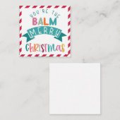 jij bent de balsem Kerstcadeau Notitiekaartje (Voorkant / Achterkant)