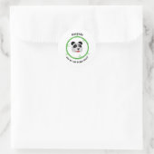 Jij bent de Beary Beste Ronde Sticker (Tas)