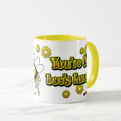 Jij bent de Bee's Knees. -mok Mok (Voorkant rechts)