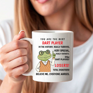 Jij bent de beste dartspeler. Andere verliezers gr Koffiemok