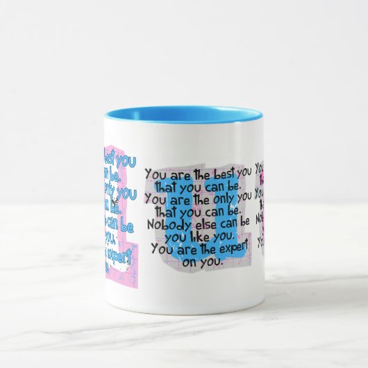 Jij bent de beste jij (Trans Pride) Mok (Midden)