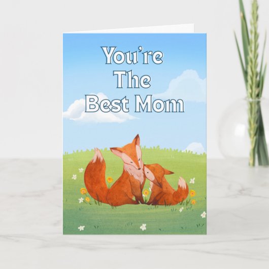 Jij bent de beste moeder moederdag kaart (Voorkant)
