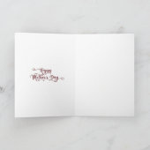 Jij bent de Beste Moeder Ooit Moederdag Roze Roos Kaart (Binnen)