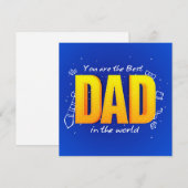 Jij bent de beste papa feestdagenkaart (Voorkant / Achterkant)