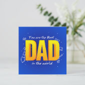 Jij bent de beste papa feestdagenkaart (Staand voorkant)