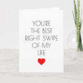 Jij bent de beste rechtse swipe van mijn leven met kaart (Voorkant)