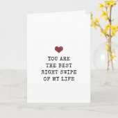 Jij bent de beste rechtse swipe van mijn leven Val Kaart (Gele Bloem)