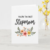 Jij Bent de Beste Stiefmoeder Bloemkaart Kaart (Gele Bloem)