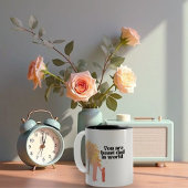 Jij bent de beste vader ter wereld tweekleurige koffiemok