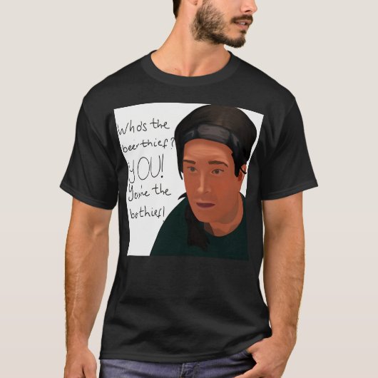 Jij bent de bierdief t-shirt (Voorkant)