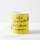 Jij bent de bijen Knieën gele bijen koffie Koffiemok (Center)