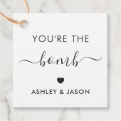 Jij bent de bom badbom cadeaubijslage, Kraft Bedankjes Labels (Voorkant)