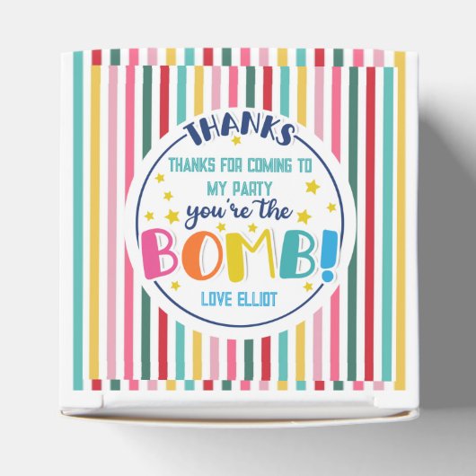 Jij bent de bom cadeau bom vriend bedankdoosjes (Bovenkant)