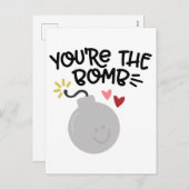 JIJ BENT DE BOM FEESTDAGENKAART (Voorkant / Achterkant)