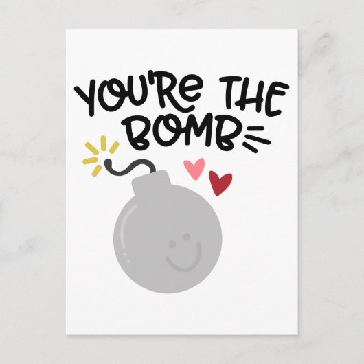 JIJ BENT DE BOM FEESTDAGENKAART (Voorkant)