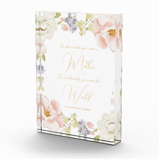 Jij bent de boodschap van de wereldmoeder fotoblokken (Rechts)