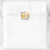Jij bent de boter van mijn brood ronde sticker (Tas)