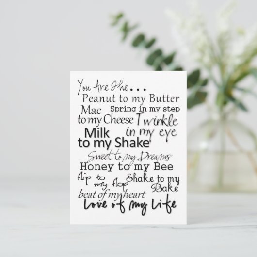 Jij bent de... Briefkaart (Staand voorkant)