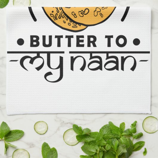 Jij bent de butter van mijn keukenhanddoek. theedoek (Gevouwen)