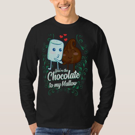 Jij bent de chocolade voor mijn Mallow bijpassende T-shirt (Voorkant)