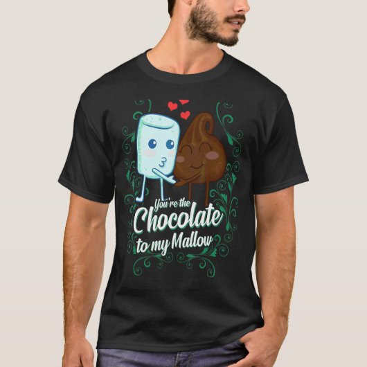 Jij bent de chocolade voor mijn Mallow bijpassende T-shirt (Voorkant)