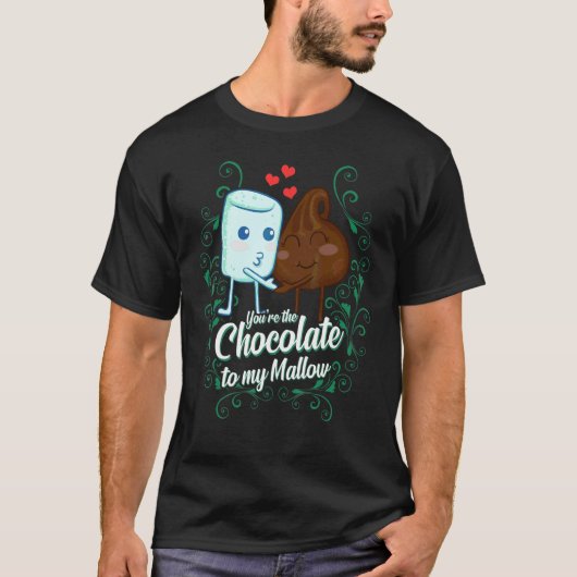 Jij bent de chocolade voor mijn Mallow bijpassende T-shirt (Voorkant)