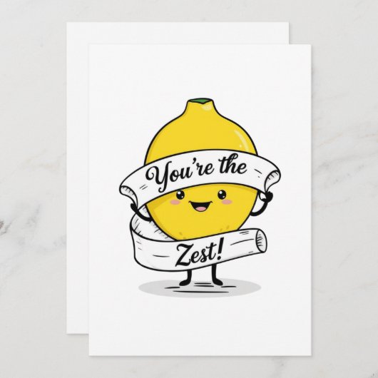 Jij bent de citroen op de kaart (Voorkant / Achterkant)