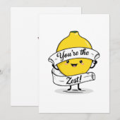 Jij bent de citroenkaart feestdagenkaart (Voorkant / Achterkant)
