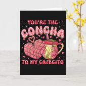 Jij Bent De Concha Voor Mijn Cafecito, Concha Mexi Kaart (Gele Bloem)
