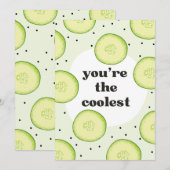 JIJ BENT DE COOLSTE FEESTDAGENKAART (Voorkant / Achterkant)