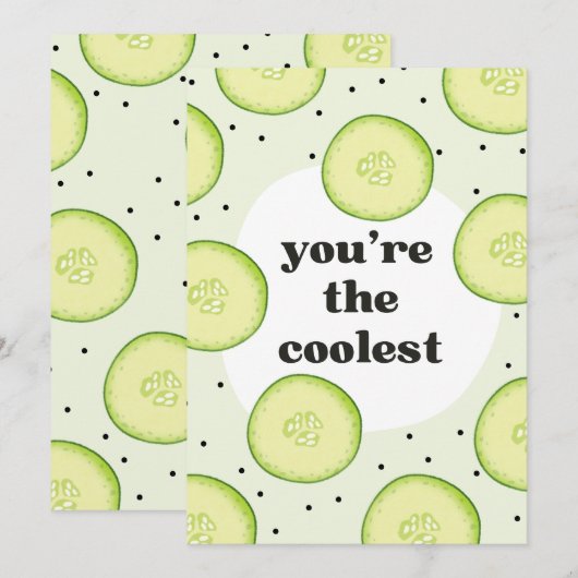 JIJ BENT DE COOLSTE FEESTDAGENKAART (Voorkant / Achterkant)