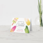 Jij bent de coolste | Popsicle Kids Bedankkaart (Voorkant)