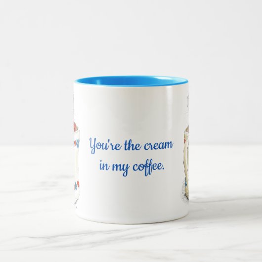 "Jij bent de crème in mijn koffie" Mok Muis (Center)