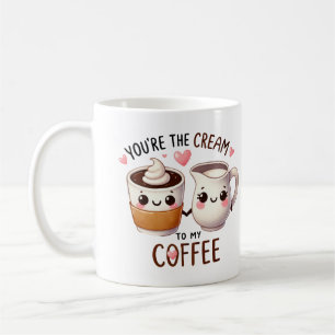 Jij bent de crème voor mijn koffie koffiemok