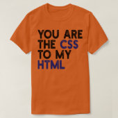 Jij bent de CSS van mijn HTML 1 T-shirt (Design voorkant)